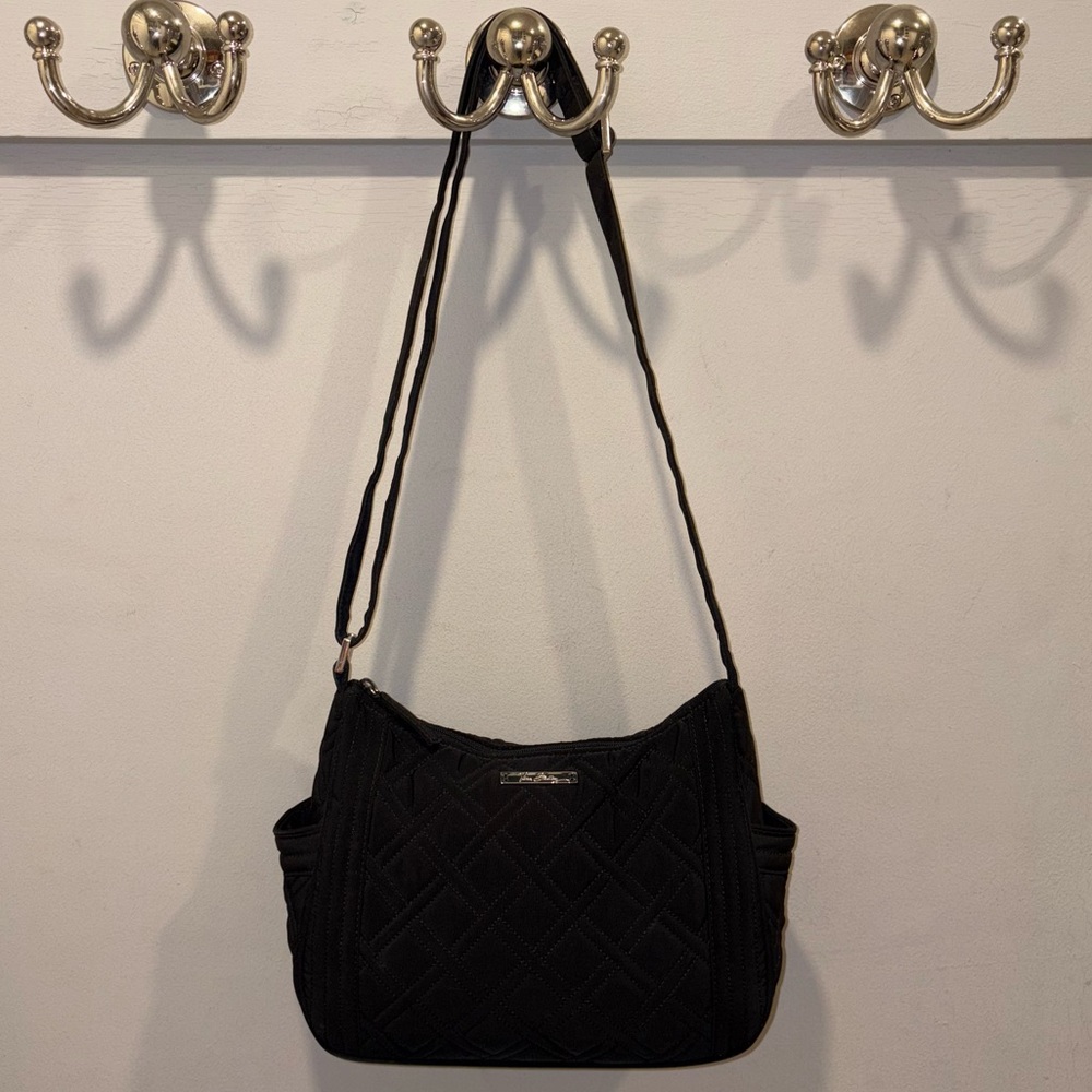 Vera Bradley Black Microfiber Crossbody Bag - Picture 8 of 8